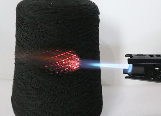 30s/2 Black Carbon Fiber Yarn Flame Retardant and Non Combustible with Preoxidized Spinning LOI 40+ for Sustainable