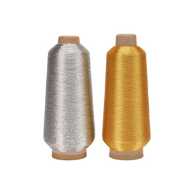 Ms Type Lurex Embroidery Thread Gold Metallic Silver Yarn 75D Yarn Count