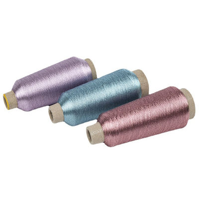 Ms Type Lurex Embroidery Thread Gold Metallic Silver Yarn 75D Yarn Count