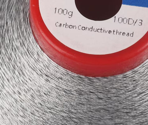 100D/3 Carbon Fiber Anti Static Thread Conductive Yarn Twisted Sewing