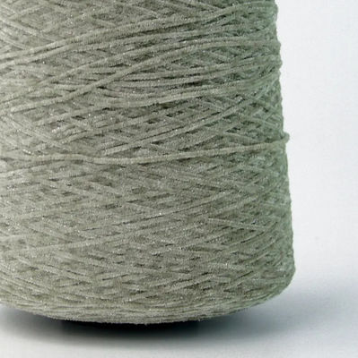 Glitter Chenille Yarn 95 Polyester 5 Sliver Ne 12NM Dyed And Raw White Anti Pilling