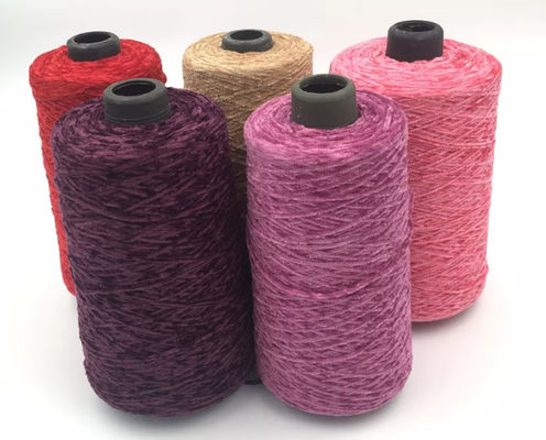 New 1/4NM 100% Acrylic Light Chenille Knitting Yarn Texturized