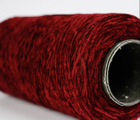 Fashion Popular Red Chunky Chenille Yarn In Bulk Colorful Yarn For Knitting