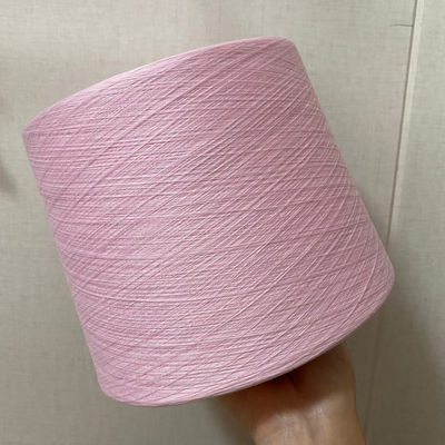 Anti Bacterial Dope Ring 403 Cotton Polyester Blend Yarn High Strength White