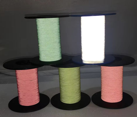 Single Both Side Sewing Iridescent Embroidery Reflective Thread Yarn For Night Safety