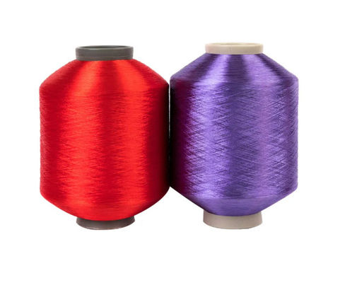 Bright Polyester Diamond Yarn  75/36 White Tex Fdy For Fabric Textiles