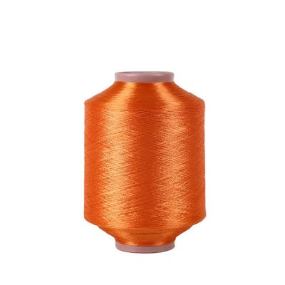Bright Polyester Yarn 75/36 White Tex Diamond Luxury Yarn Dope dyed