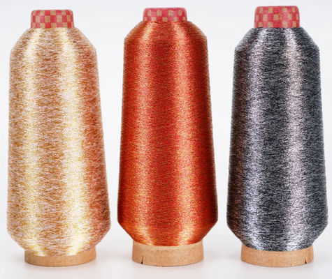 Japanese Knitting Pure Metallic Yarn Embroidery Lurex Yarn Polyester Gold Yarn