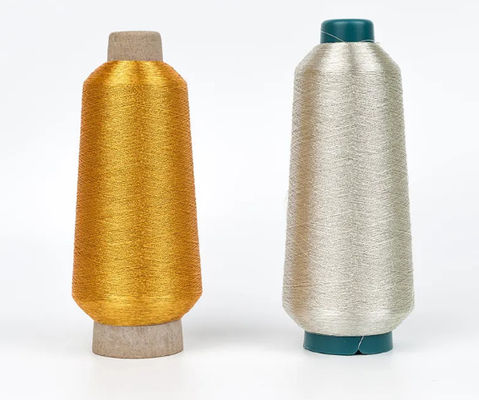 150d Pure Gold And Pure Silver Metallic Embroidery Yarn Gassed Technics